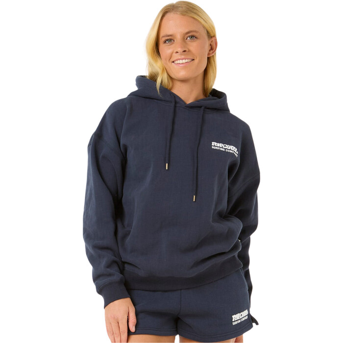 2025 Rip Curl Womens Surf Puff Heritage Hoodie 06AWFL - Navy